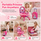 💖Gift Idea-50% OFF!!💄Kids’ Pretend Makeup Vanity Suitcase – Portable Dress-Up Toy Set for Girls