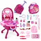 💖Gift Idea-50% OFF!!💄Kids’ Pretend Makeup Vanity Suitcase – Portable Dress-Up Toy Set for Girls