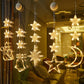 ⏳LAST DAY SALE - 50% OFF!!🎄❄️ DIY Christmas Snowflake Suction Cup LED Lights ✨ | Battery Operated, Warm & Multi-Colour, Window Suction Lights, Christmas Home & Party Decor