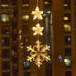 ⏳LAST DAY SALE - 50% OFF!!🎄❄️ DIY Christmas Snowflake Suction Cup LED Lights ✨ | Battery Operated, Warm & Multi-Colour, Window Suction Lights, Christmas Home & Party Decor