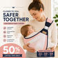 👶 4-in-1 Breathable Baby Carrier – 0-36 Months, Front/Back/Facing In/Out – Hands-Free Comfort for Parent & Baby! ✨